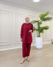 alfreda modal tunik bordo 2