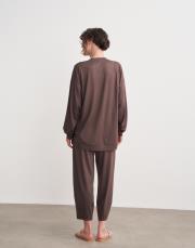 esta merserize süprem broşlu sweat toprak 4