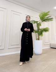 sandra tensel gömlek elbise siyah 2