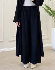 sandra tensel bol paça pantolon siyah