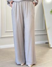 aida krinkıl bol paça pantolon bej 2