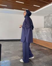 tina iki iplik cepli basic sweat indigo 4