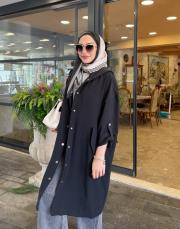 niador çıtçıtlı tensel kap siyah