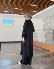 elisa yırtmaç detay tunik siyah 3