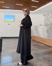 elisa yırtmaç detay tunik siyah 5