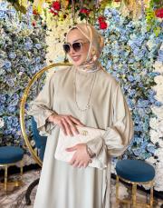 elisa yırtmaç detay tunik mint