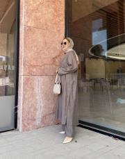 rafella grogren detay uzun tunik vizon 5