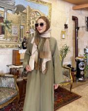 rafella grogren detay uzun tunik haki 3