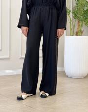 rafella tencel bol paça  pantolon siyah 3
