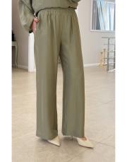 rafella tencel bol paça  pantolon haki 2