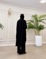 almera taşlı asimetrik tunik siyah 9