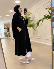 longra uzun basic kap siyah