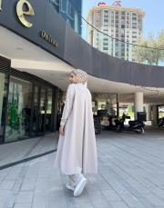 longra uzun basic kap bej