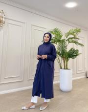 longra uzun basic kap indigo