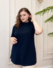 mono kısa kol basic t-shirt lacivert 2