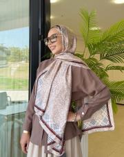 moire desenli silk şal 06