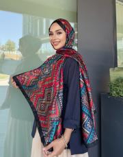 moire desenli silk şal 013