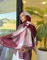 moire desenli silk şal 015