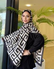 moire desenli silk şal 019 2