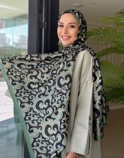 moire desenli silk şal 020