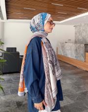 moire desenli silk şal 024