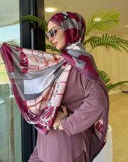 moire desenli silk şal 026
