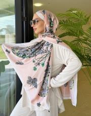 moire desenli silk şal 030