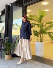 asimetrik basic gömlek lacivert 3