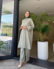 uzun gömlekli takım mint 2