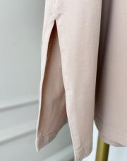 tivo kısa kol basic t-shirt koyu bej 3