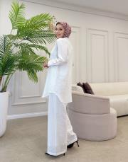 luva tencel gömlek beyaz 4