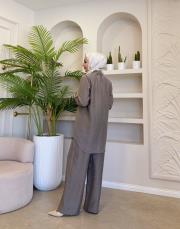 luva tencel gömlek kahve 2