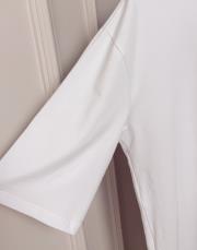 monel v yaka basic t-shirt beyaz 3