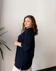 monel v yaka basic t-shirt lacivert 3