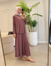 ince basic etekli takım mürdüm