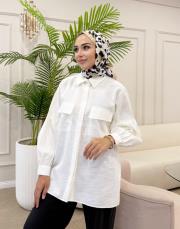 balon kol gömlek ekru