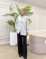 balon kol gömlek gri 2