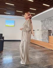 dikiş detay basic takım haki 2