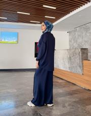 dikiş detay basic takım lacivert 3