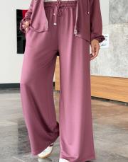 fermuarlı penye bomber takım mürdüm 5