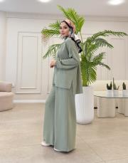 fermuarlı penye bomber takım mint 3