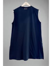 venna sıfır kol uzun basic içlik lacivert