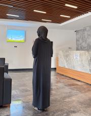 ince basic elbise siyah 3