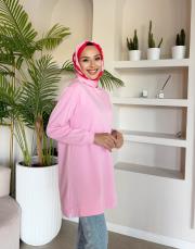 elvis basic sweat pembe