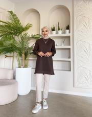 elvis basic sweat kahve