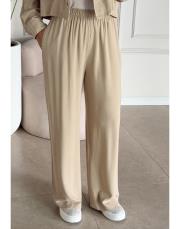 rawa keten bol paça pantolon bej