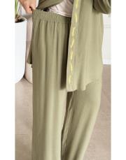 rawa keten bol paça pantolon haki 3