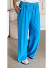 rawa keten bol paça pantolon mavi 2