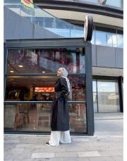 vesso tasarım trench siyah 2