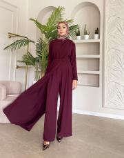 elbise tulum bordo 3